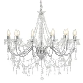 Kronleuchter mit silbernen Perlen, 12 E14-Glühbirnen von vidaXL, Kronleuchter - Ref: Foro24-281610, Preis: 221,71 €, Rabatt: %