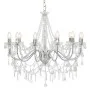 Chandelier with silver beads 12 E14 bulbs by vidaXL, chandeliers - Ref: Foro24-281610, Price: 221,71 €, Discount: %