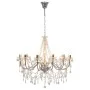 Chandelier with silver beads 12 E14 bulbs by vidaXL, chandeliers - Ref: Foro24-281610, Price: 221,71 €, Discount: %