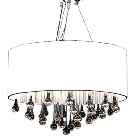 Pendelleuchte mit 85 weißen Kristallen von vidaXL, Kronleuchter - Ref: Foro24-60345, Preis: 116,37 €, Rabatt: %
