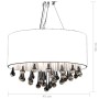 Pendelleuchte mit 85 weißen Kristallen von vidaXL, Kronleuchter - Ref: Foro24-60345, Preis: 116,37 €, Rabatt: %