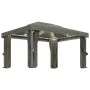Gazebo with curtain and taupe aluminum LED light strip 4x3 m by vidaXL, Tents and gazebos - Ref: Foro24-3070357, Price: 546,0...