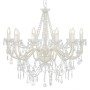 Kronleuchter mit weißen Perlen 12 Glühbirnen E14 von vidaXL, Kronleuchter - Ref: Foro24-281608, Preis: 174,41 €, Rabatt: %