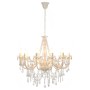 Chandelier with white beaded 12 E14 bulbs by vidaXL, chandeliers - Ref: Foro24-281608, Price: 174,41 €, Discount: %