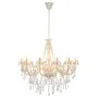 Chandelier with white beaded 12 E14 bulbs by vidaXL, chandeliers - Ref: Foro24-281608, Price: 178,00 €, Discount: %