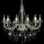 Chandelier with white beaded 12 E14 bulbs by vidaXL, chandeliers - Ref: Foro24-281608, Price: 178,00 €, Discount: %