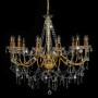 Kronleuchter mit goldenen Perlen, 12 E14-Glühbirnen von vidaXL, Kronleuchter - Ref: Foro24-281611, Preis: 229,82 €, Rabatt: %