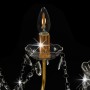 Chandelier with golden beads 12 E14 bulbs by vidaXL, chandeliers - Ref: Foro24-281611, Price: 216,54 €, Discount: %