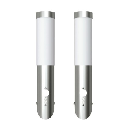 2 Außenwandleuchten mit Bewegungsmelder, Edelstahl von vidaXL, Wandleuchten - Ref: Foro24-160166, Preis: 45,33 €, Rabatt: %