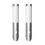 2 Apliques de exterior con detector de movimiento, acero inoxidable de vidaXL, Apliques de pared - Ref: Foro24-160166, Precio...