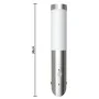 2 Apliques de exterior con detector de movimiento, acero inoxidable de vidaXL, Apliques de pared - Ref: Foro24-160166, Precio...