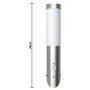 2 Outdoor wall lights with motion detector, stainless steel by vidaXL, Wall sconces - Ref: Foro24-160166, Price: 45,33 €, Dis...