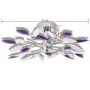 Ceiling lamp with white and purple leaf glass arms by vidaXL, ceiling lights - Ref: Foro24-240981, Price: 38,22 €, Discount: %