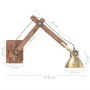 Round industrial style brass wall lamp E27 by vidaXL, Wall sconces - Ref: Foro24-320576, Price: 62,52 €, Discount: %