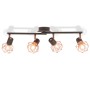 Ceiling lamp with 4 E14 black and copper bulbs by vidaXL, ceiling lights - Ref: Foro24-244391, Price: 47,65 €, Discount: %