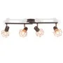 Ceiling lamp with 4 E14 black and copper bulbs by vidaXL, ceiling lights - Ref: Foro24-244391, Price: 46,88 €, Discount: %