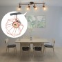 Deckenleuchte mit 4 E14-Glühbirnen in Schwarz und Kupfer von vidaXL, Deckenleuchten - Ref: Foro24-244391, Preis: 47,65 €, Rab...