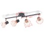 Ceiling lamp with 4 E14 black and copper bulbs by vidaXL, ceiling lights - Ref: Foro24-244391, Price: 47,65 €, Discount: %