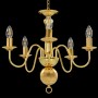 Golden chandelier with 5 E14 bulbs by vidaXL, chandeliers - Ref: Foro24-281617, Price: 91,90 €, Discount: %