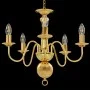Golden chandelier with 5 E14 bulbs by vidaXL, chandeliers - Ref: Foro24-281617, Price: 100,76 €, Discount: %