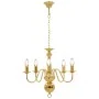Goldener Kronleuchter mit 5 E14 Glühbirnen von vidaXL, Kronleuchter - Ref: Foro24-281617, Preis: 100,76 €, Rabatt: %