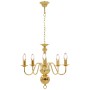 Goldener Kronleuchter mit 5 E14 Glühbirnen von vidaXL, Kronleuchter - Ref: Foro24-281617, Preis: 91,90 €, Rabatt: %