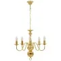 Goldener Kronleuchter mit 5 E14 Glühbirnen von vidaXL, Kronleuchter - Ref: Foro24-281617, Preis: 100,76 €, Rabatt: %