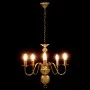 Golden chandelier with 5 E14 bulbs by vidaXL, chandeliers - Ref: Foro24-281617, Price: 100,76 €, Discount: %