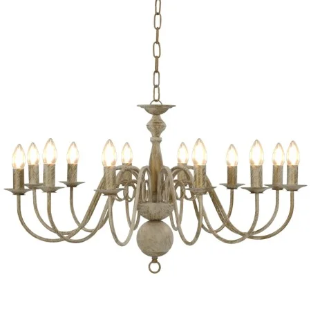 Antiker weißer Kronleuchter 12 Glühbirnen E14 von vidaXL, Kronleuchter - Ref: Foro24-281620, Preis: 135,16 €, Rabatt: %