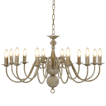 Antiker weißer Kronleuchter 12 Glühbirnen E14 von vidaXL, Kronleuchter - Ref: Foro24-281620, Preis: 151,24 €, Rabatt: %