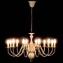Antiker weißer Kronleuchter 12 Glühbirnen E14 von vidaXL, Kronleuchter - Ref: Foro24-281620, Preis: 151,24 €, Rabatt: %