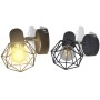 Industrial style LED filament bulb wall lights 2 units black by vidaXL, Wall sconces - Ref: Foro24-242265, Price: 25,01 €, Di...