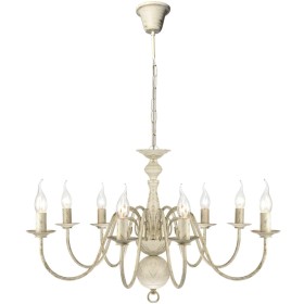 Antiker Kronleuchter aus weißem Metall mit 8 E14-Glühbirnen von vidaXL, Kronleuchter - Ref: Foro24-241383, Preis: 107,84 €, R...