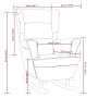 Schaukelstuhl mit Beinen aus schwarzem Samt-Gummiholz von vidaXL, Schaukelstühle - Ref: Foro24-329369, Preis: 236,89 €, Rabat...