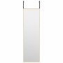 Espejo de puerta cristal y aluminio negro 30x80 cm