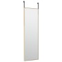 Espejo de puerta cristal y aluminio negro 30x80 cm