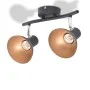 Ceiling lamp for 2 black and gold E27 bulbs by vidaXL, ceiling lights - Ref: Foro24-244409, Price: 21,55 €, Discount: %