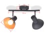 Ceiling lamp for 2 black and gold E27 bulbs by vidaXL, ceiling lights - Ref: Foro24-244409, Price: 24,79 €, Discount: %