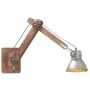 Lámpara de pared redonda estilo industrial plateada E27 de vidaXL, Apliques de pared - Ref: Foro24-320575, Precio: 64,01 €, D...