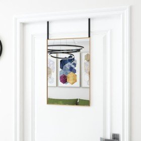 Espejo de puerta cristal y aluminio dorado 40x60 cm