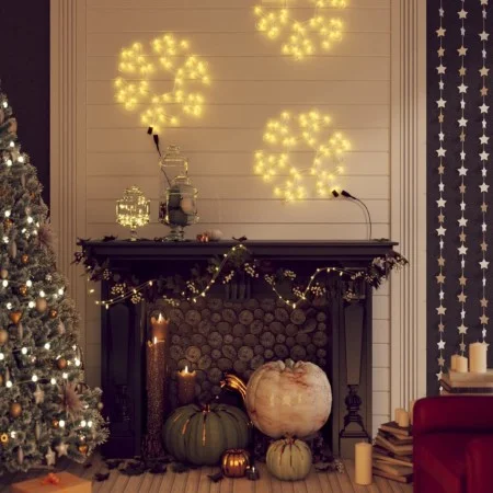 Christmas figure snowflake 48 warm white LEDs 27x27 cm by vidaXL, Christmas lights - Ref: Foro24-343293, Price: 20,38 €, Disc...