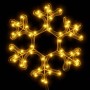 Weihnachtsfigur Schneeflocke 48 warmweiße LEDs 27x27 cm von vidaXL, Weihnachtsbeleuchtung - Ref: Foro24-343293, Preis: 20,80 ...