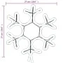 Christmas figure snowflake 48 warm white LEDs 27x27 cm by vidaXL, Christmas lights - Ref: Foro24-343293, Price: 20,38 €, Disc...