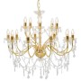 Chandelier with 2 layers gold 15 E14 bulbs by vidaXL, chandeliers - Ref: Foro24-281613, Price: 297,48 €, Discount: %