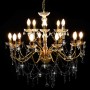 Chandelier with 2 layers gold 15 E14 bulbs by vidaXL, chandeliers - Ref: Foro24-281613, Price: 297,48 €, Discount: %