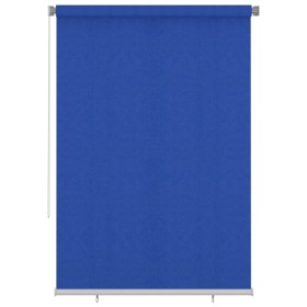 Persiana enrollable de jardín HDPE azul 160x230 cm