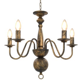 Antique black chandelier 5 x E14 bulbs by vidaXL, chandeliers - Ref: Foro24-281615, Price: 83,26 €, Discount: %