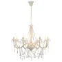 Chandelier with beads white 8 E14 bulbs by vidaXL, chandeliers - Ref: Foro24-281604, Price: 176,73 €, Discount: %