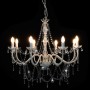 Chandelier with beads white 8 E14 bulbs by vidaXL, chandeliers - Ref: Foro24-281604, Price: 190,28 €, Discount: %