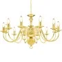 Golden chandelier with 12 E14 bulbs by vidaXL, chandeliers - Ref: Foro24-281623, Price: 168,72 €, Discount: %